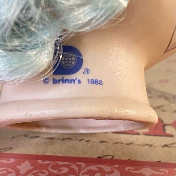Brinn's Vintage 1988 Porcelain Doll Head Fine Bisque Porcelain Hand Painted - Picture 5 of 6